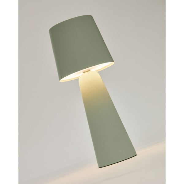 Roheline metallist dimmerdatav LED-lauavalgusti (kõrgus 25 cm) Arenys - Kave Home-image-1