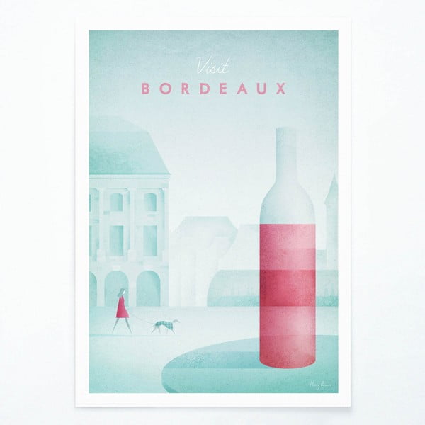 Plakat , A3 Bordeaux - Travelposter