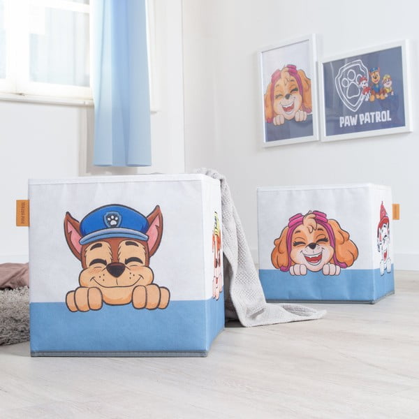 Riidest laste mänguasjade organisaatorid 2tk komplektis 27x27x27 cm Paw Patrol - Roba-image-1