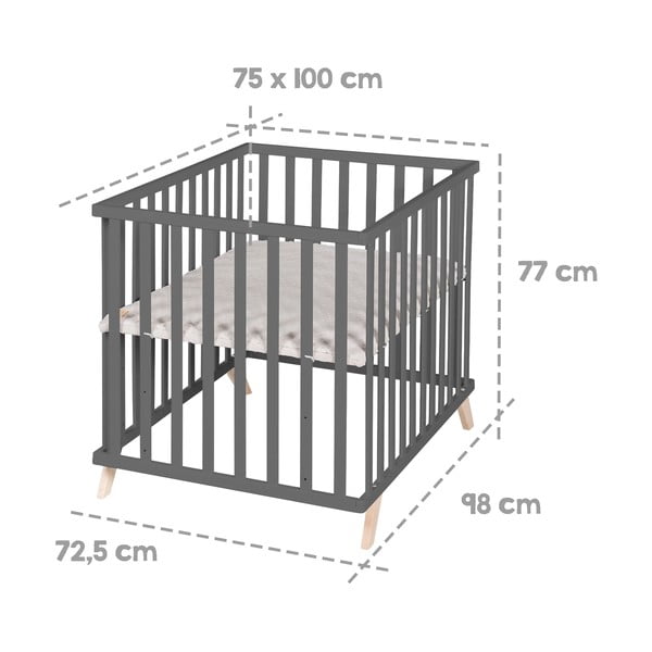 Tumehall pöögipuidust mänguaed 75x100 cm Lil Planet - Roba-image-4