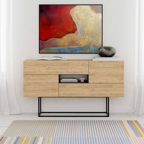 Madal kummut tammedekooriga  145x82 cm Titan - Marckeric-image-1