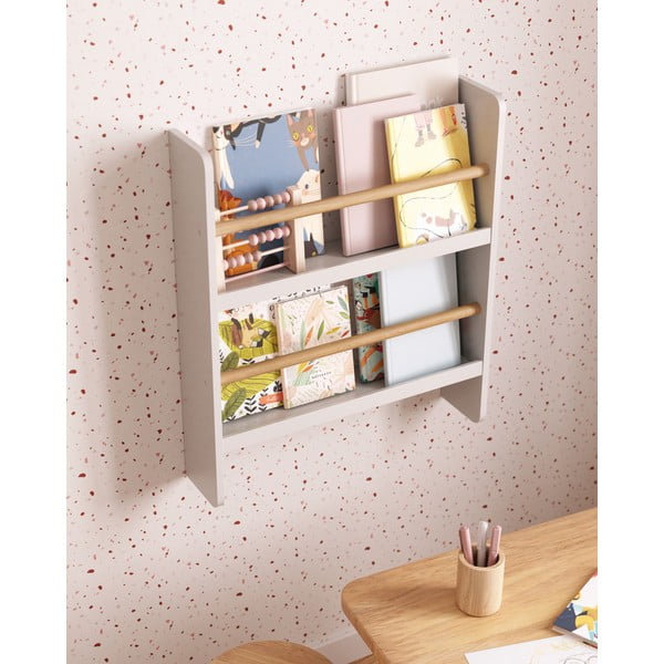 Valge astmeline laste riiul 50 cm Gopi - Kave Home-image-3