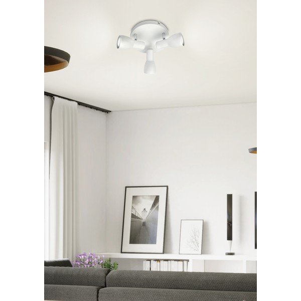 Valge laevalgusti metallist varjuga 29x29 cm Picardo - Candellux Lighting-image-1