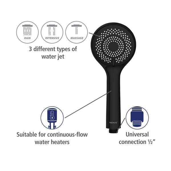 Dušipea ø 9,5 cm Water Saving - Wenko-image-4