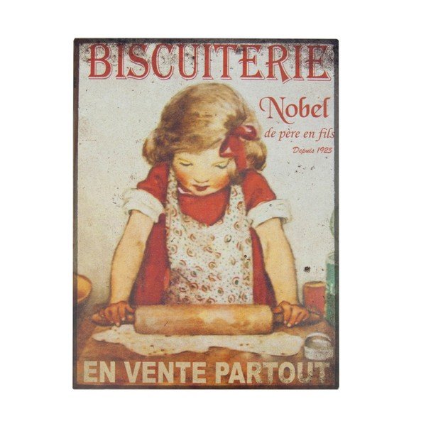 Lehtmetallist silt Biscuiterie, 35 x 37 cm - Antic Line