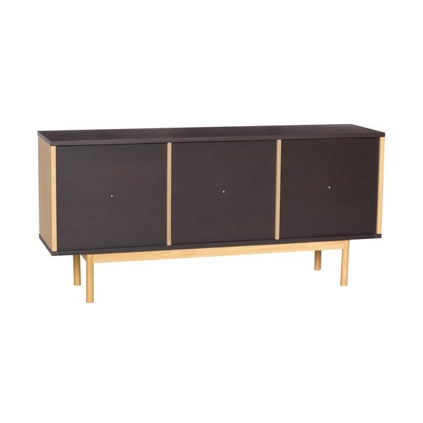Pruun kummut tammepuust dekooriga 140x65x35 cm Dual - Hübsch-image-4