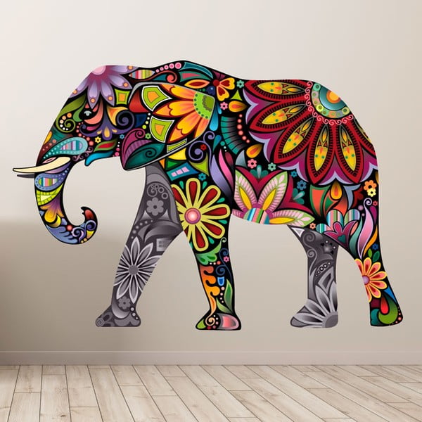 Kleebis India elevant, 60 x 85 cm - Ambiance-image-1