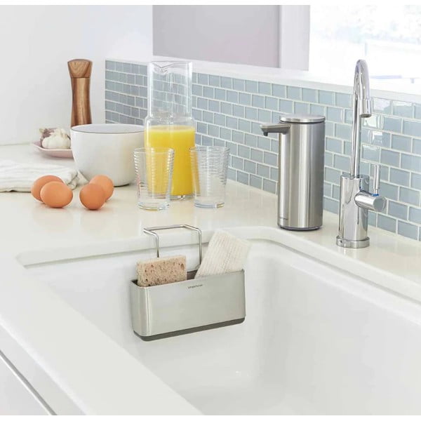 Isehoidev metallist käsnahoidja Slim - simplehuman-image-1