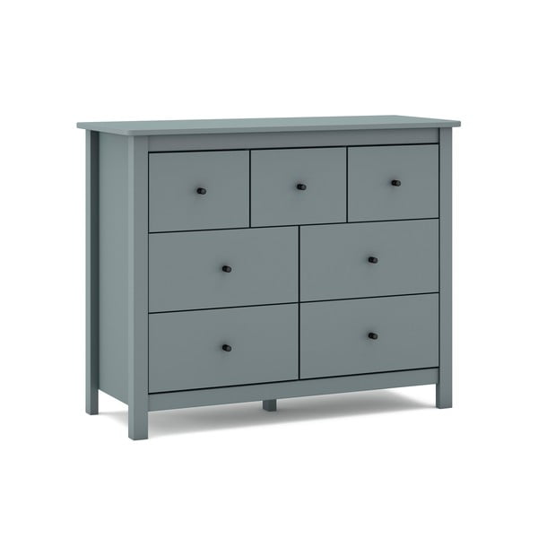 Hallikasroheline männipuidust kummut 110x80x40 cm Misti – Marckeric-image-2