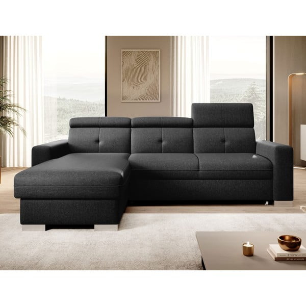 Must lahtikäiv/sahtliga nurgadiivan (vasak nurk/lamamisosaga) Fresia – ELTAP-image-1