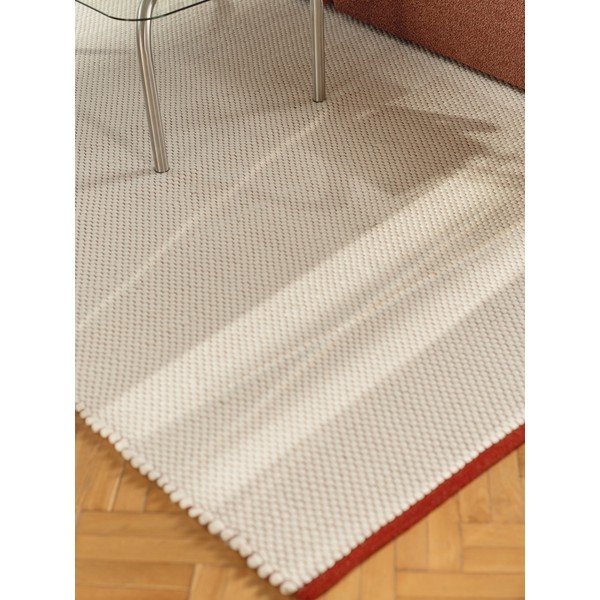 Punane/beež käsitsi kootud villane vaip 140x200 cm Lenu - noo.ma-image-3