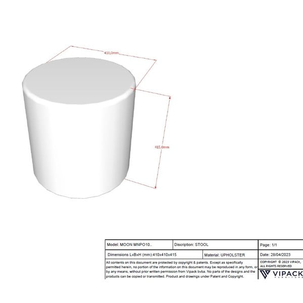 Heleroosa beebipuhver, mis on valmistatud bukleekangast MOON - Vipack-image-3