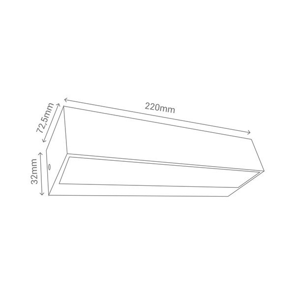 Hall seinalamp Tisa, 22 x 7,25 cm - SULION-image-1
