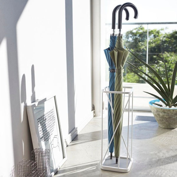 Valge vihmavarju statiiv Square - YAMAZAKI-image-2