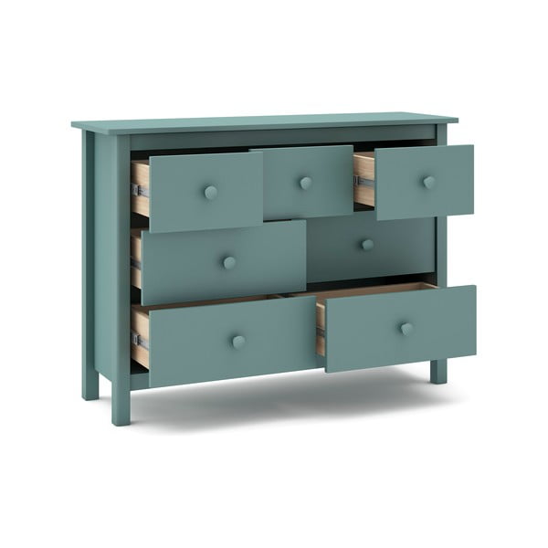 Madal laste kapp männipuidust, petrooli värvi 110x80 cm Max - Marckeric-image-3