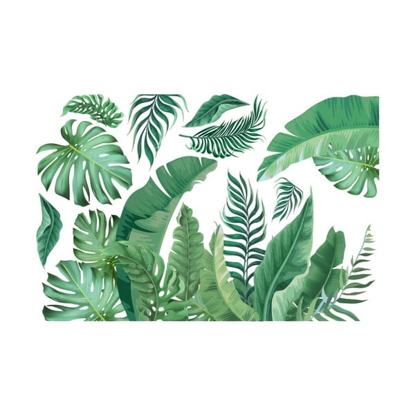 Seinakleebis 60x90 cm Tropical Leaves - Ambiance-image-2