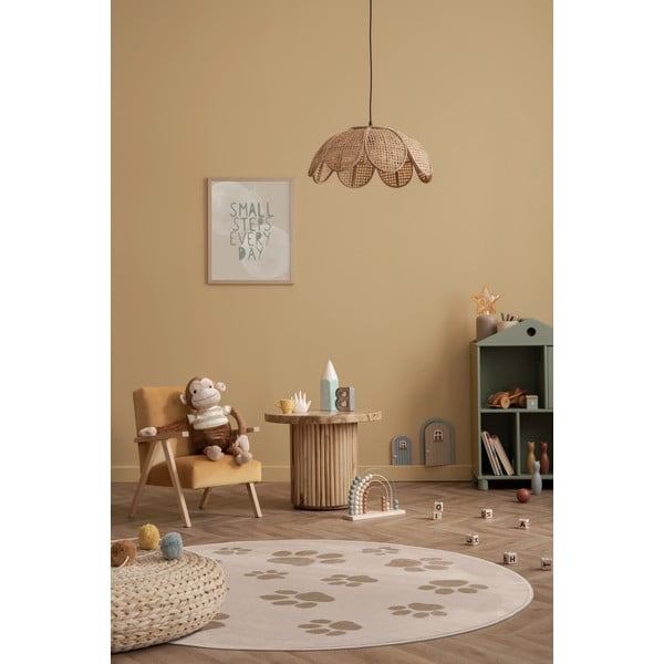 Beež laste vaip ø120 cm Paws Light Beige - FD-image-1