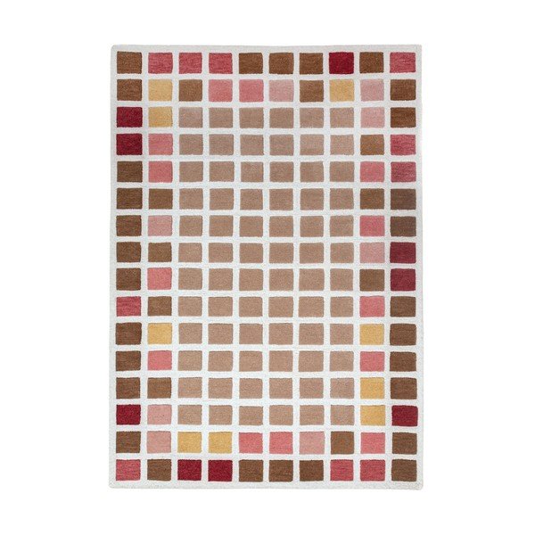 Roosa käsitsi kootud villane vaip 160x230 cm Renga Wool - Flair Rugs