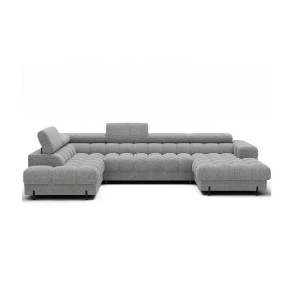 Hall nurgadiivanvoodi buklee kangast (vasak nurk/U-kujuline) Feraria - ELTAP