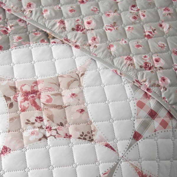 Roheline tepitud voodikate 220x230 cm Pinsonic Patchwork - Catherine Lansfield-image-2