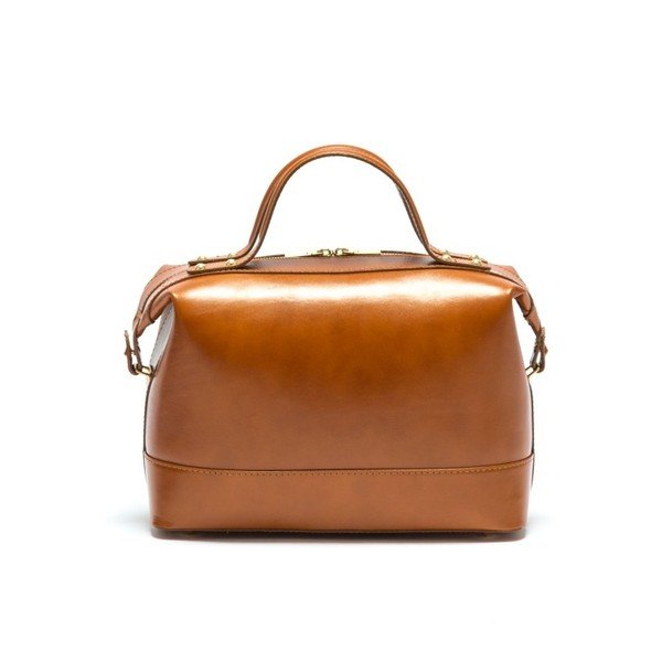 Kožená kabelka Anna Luchini 355L Cognac-image-2