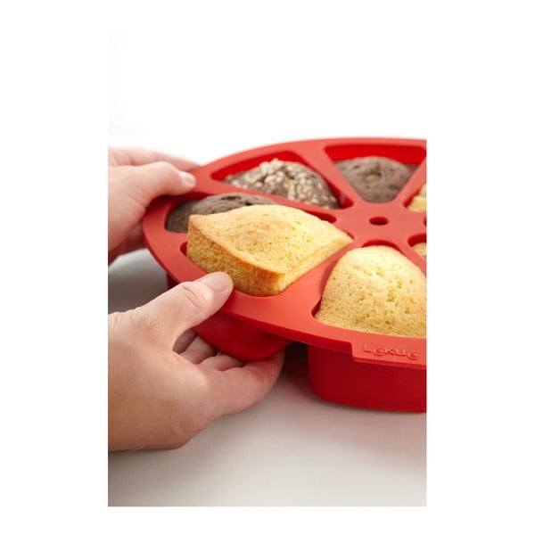 Punane silikoonist koogijagajaotur , ⌀ 26,5 cm - Lékué-image-3