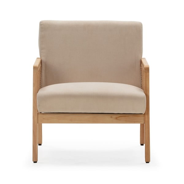 Beež kootud velvetist tugitool Debra - Marckeric-image-2