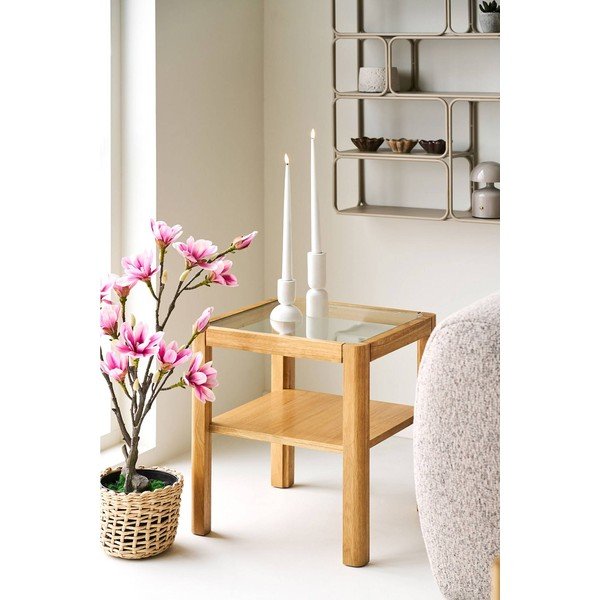 Klaasist pealispinnaga abilaud 40x40 cm Lourmarin - House Nordic-image-1