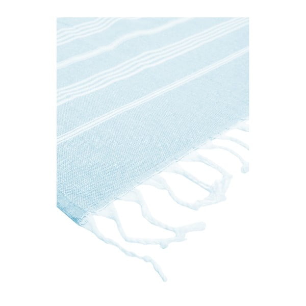 Světle modrá osuška s příměsí bavlny Kate Louise Cotton Collection Classic Ice Blue, 100 x 180 cm-image-2