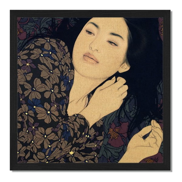 Obraz v rámu Liv Corday Asian Sachiko, 40 x 40 cm