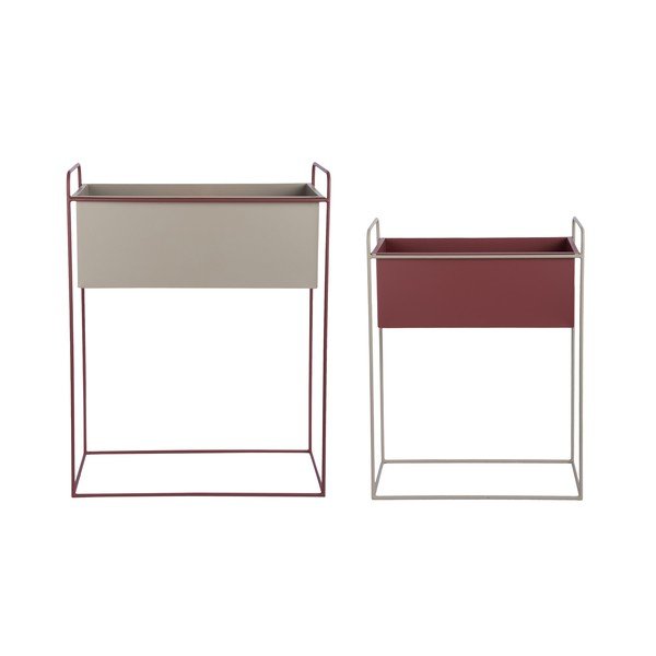 Metallist lillealused komplektis 2 tükki (kõrgus 65 cm) Reina - PT LIVING-image-3