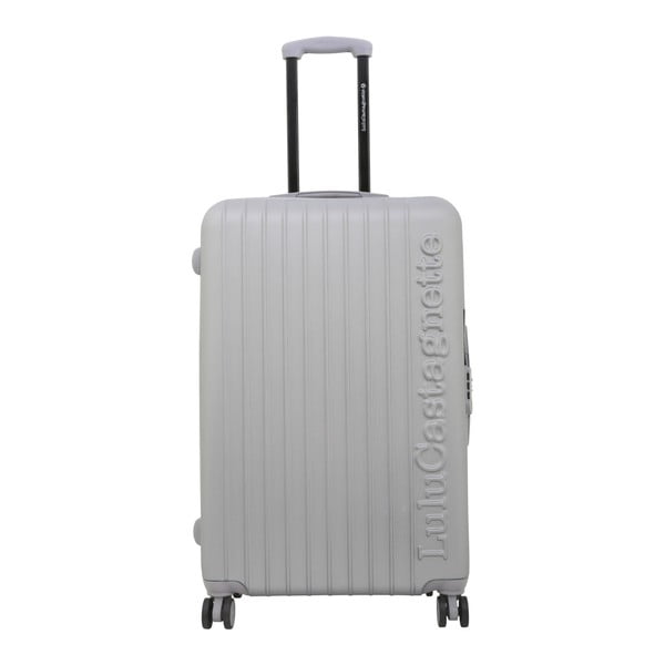 Světle šedý cestovní kufr LULU CASTAGNETTE Lil, 107 l