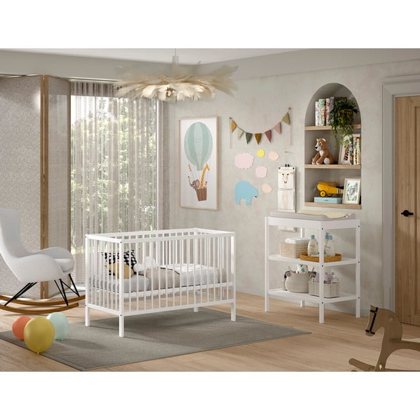 Pöögipuidust lastemööbli komplekt 2 tk Dino - Vipack-image-1