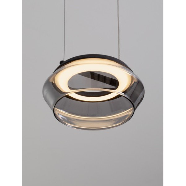 Mattmust klaasist LED-ripplamp ø 14 cm Jailyn - Nova Luce-image-1
