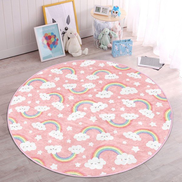 Roosa laste vaip ø 120 cm Comfort - Mila Home-image-4