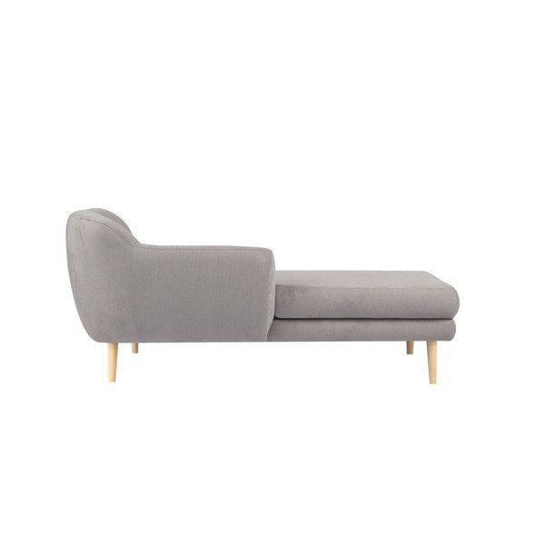 Světle šedá pohovka s lenoškou na pravé straně Mazzini Sofas Sardaigne-image-1