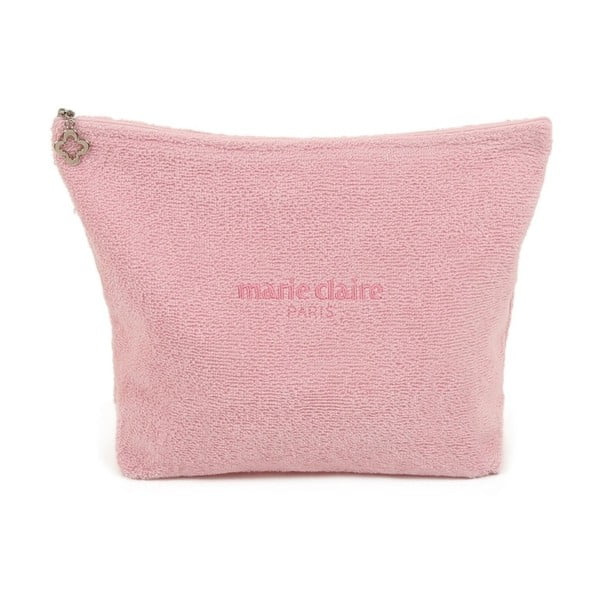 Růžová kosmetická taštička z edice Marie Claire, délka 22 cm