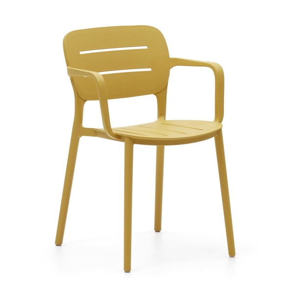 Kollane plastikust aiatool Morella - Kave Home
