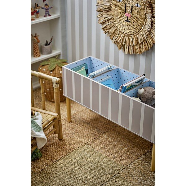 Beež laste raamaturiiul 90x50x30 cm Salam - Bloomingville Mini-image-1