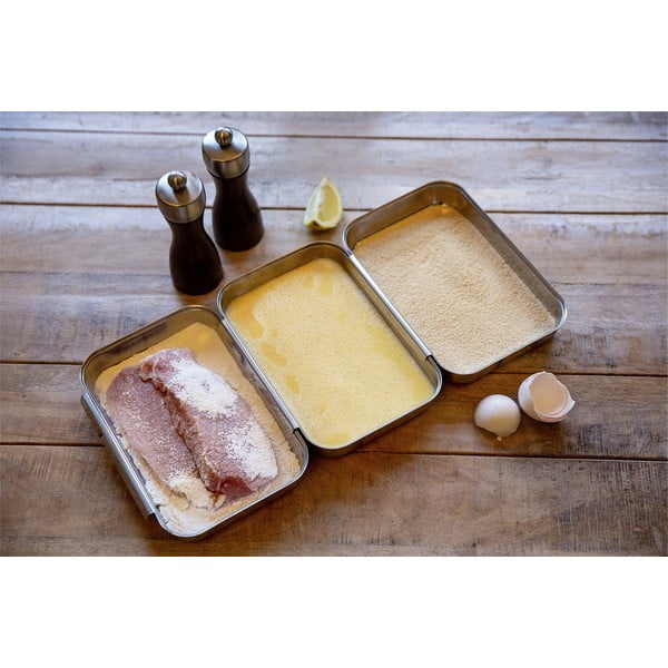 Hõbedane roostevabast terasest toidu pakkekomplekt - Maximex-image-4