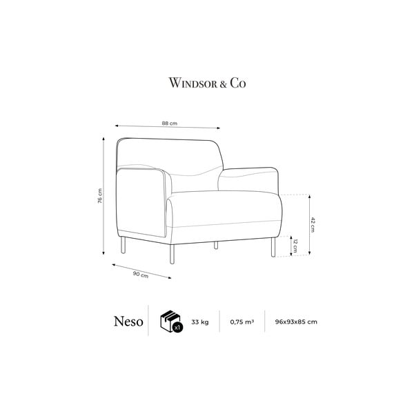 Roosa tugitool Neso - Windsor & Co Sofas-image-4