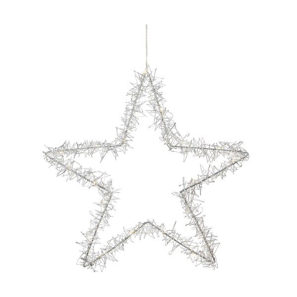 Vánoční závěsná světelná dekorace Markslöjd Tangle Star, výška 45 cm