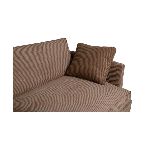 Helepruun velvetist diivan 132 cm Mobby - Scandic-image-1