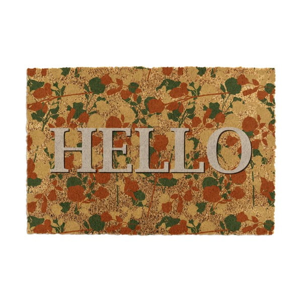 Kookoskiududest uksematt 40x60 cm Hello Floral - Artsy Doormats