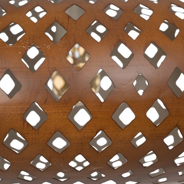 Kuldne rippvalgusti metallist varjuga ø 56 cm - Ixia-image-3