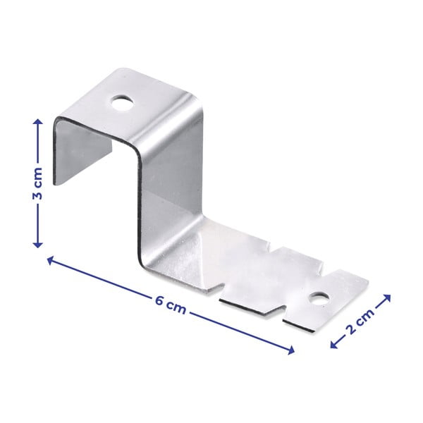 2 roostevabast terasest konksu komplektis - Maximex-image-3