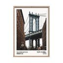 Trükitud pilt raamiga 50x70 cm NY Bridge - Styler