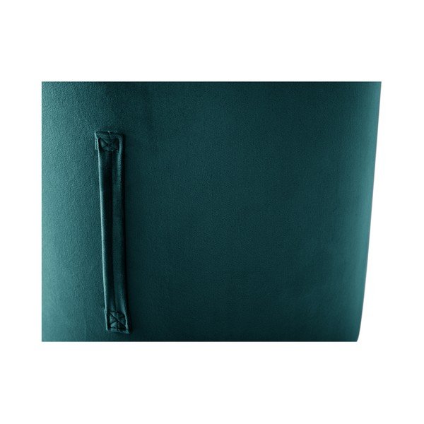 Petroolisinine pouf , ⌀ 40 cm Fiore - Mazzini Sofas-image-3