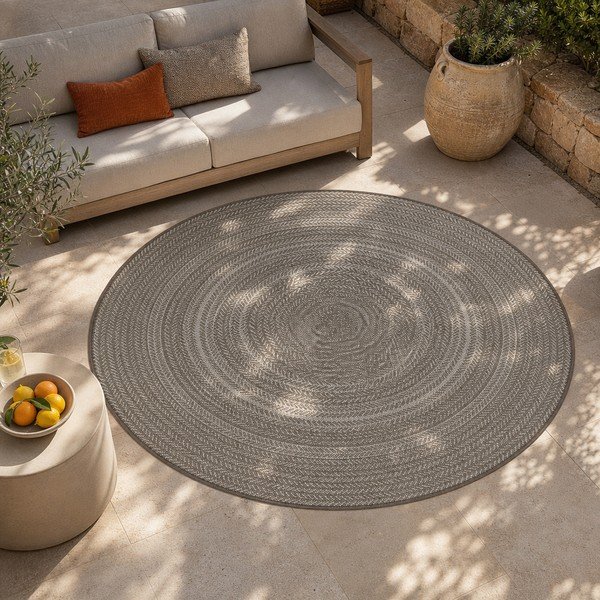 Beež õuevaip Rutto, ⌀ 120 cm Silvana - Universal-image-4