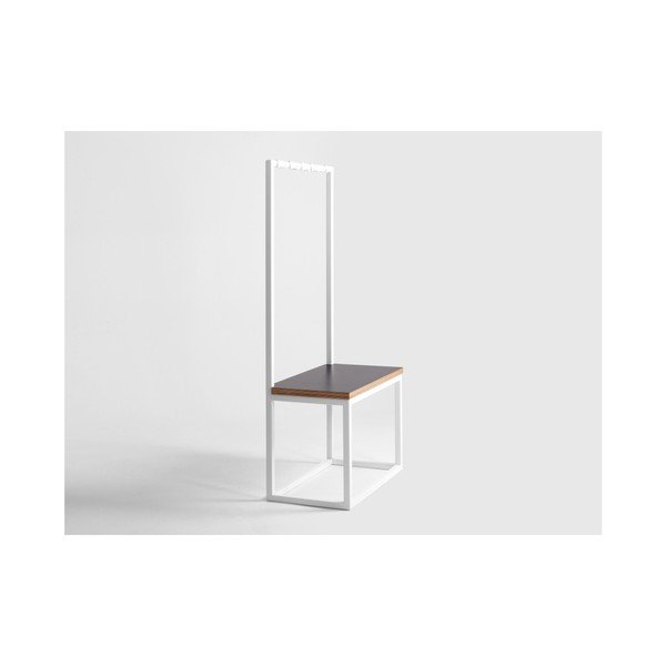 Valge riidehoidja koos pingiga , laius 75 cm Next - CustomForm-image-2